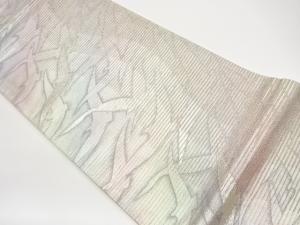 群鳥模様織出し袋帯